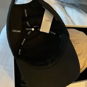 Celine | Accessories | Celine Logo Hat Black New With Tag  display picture 1